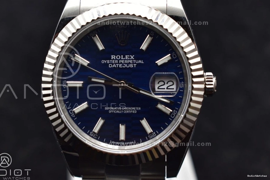 Oyster Textured 904L 41 Blue DateJust 637 TimelessDesign 126334 Clean On Steel 1:1 Best VR Dial Edition Bracelet 0323